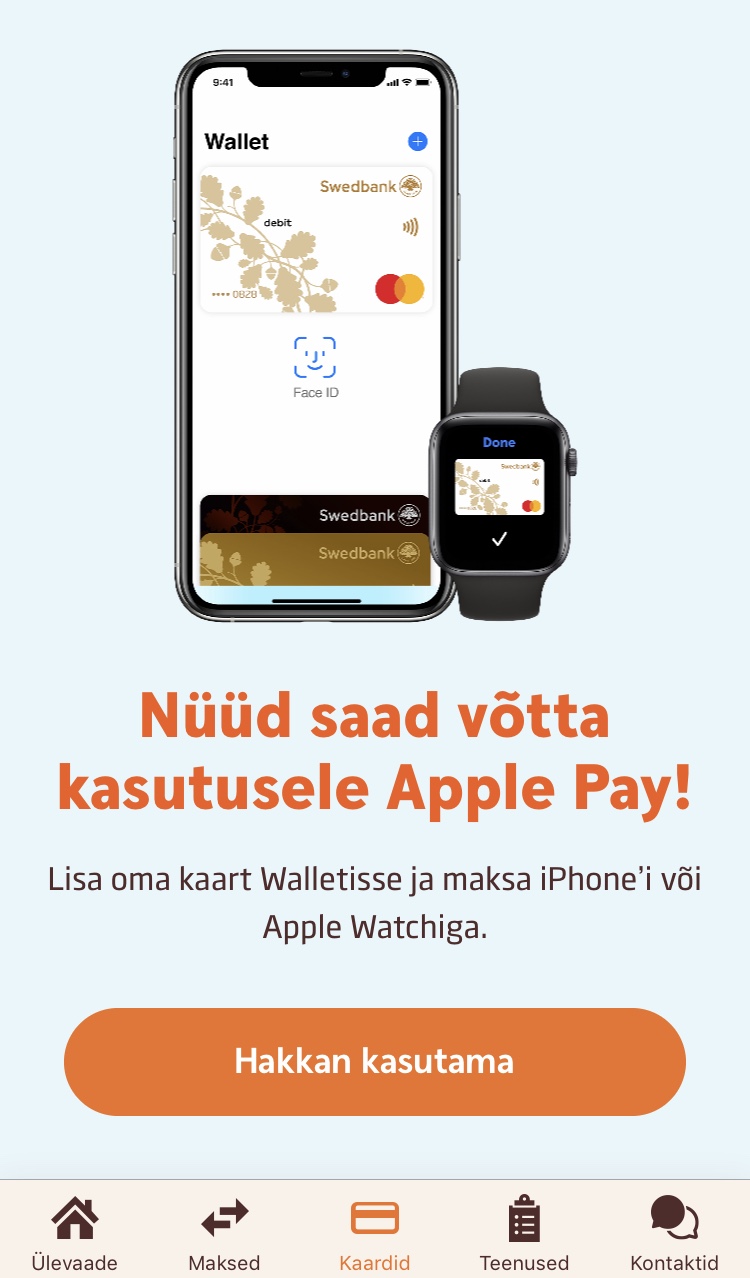 swedbank apple pay