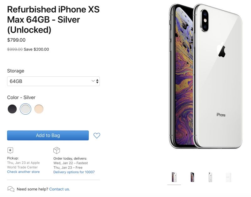 Apple Jual Murah iPhone XS dan XS Max Rekondisi, Minat?