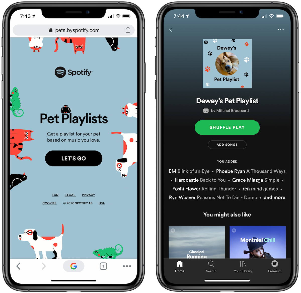 pet playlists