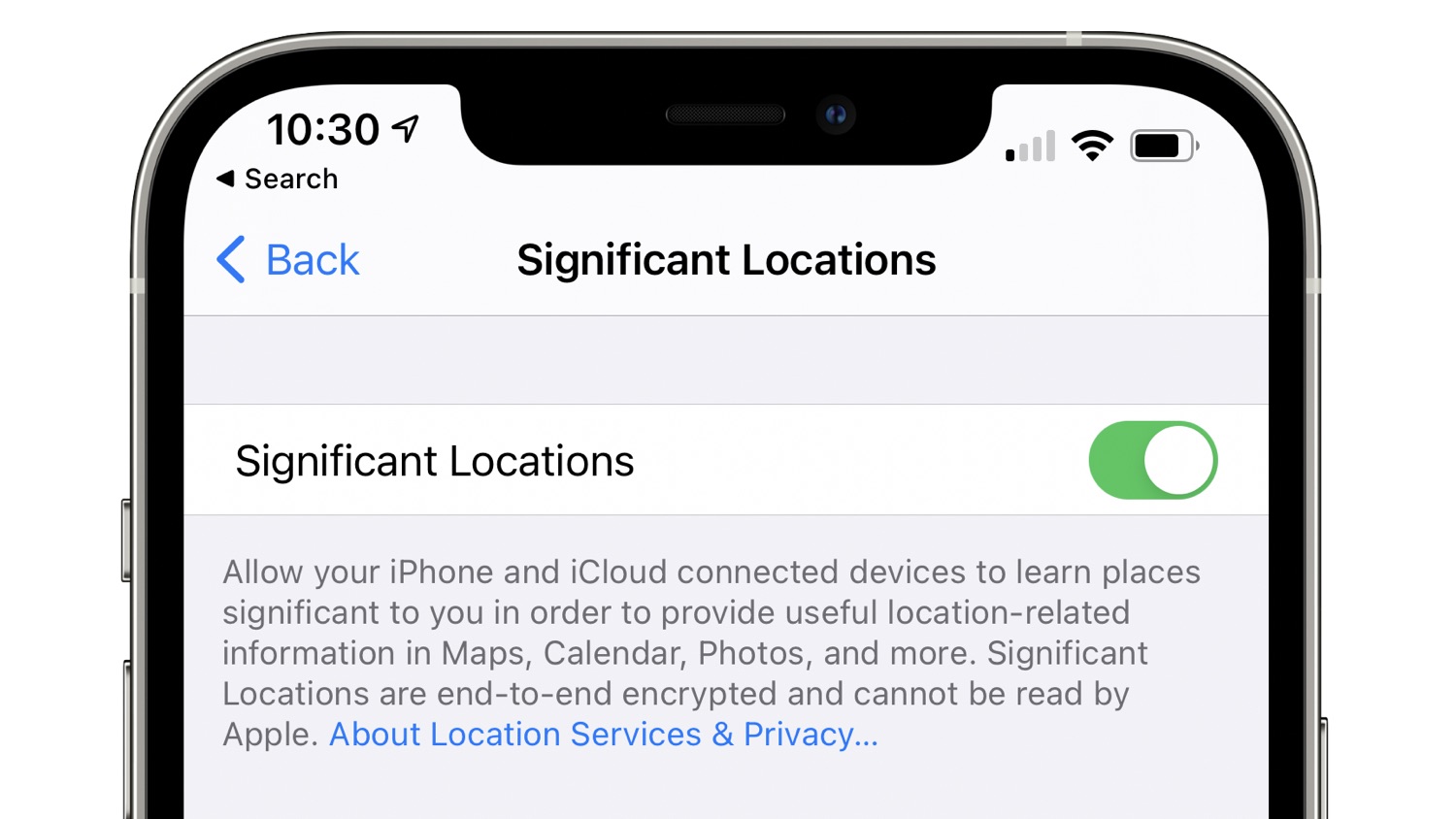 significant locations ios