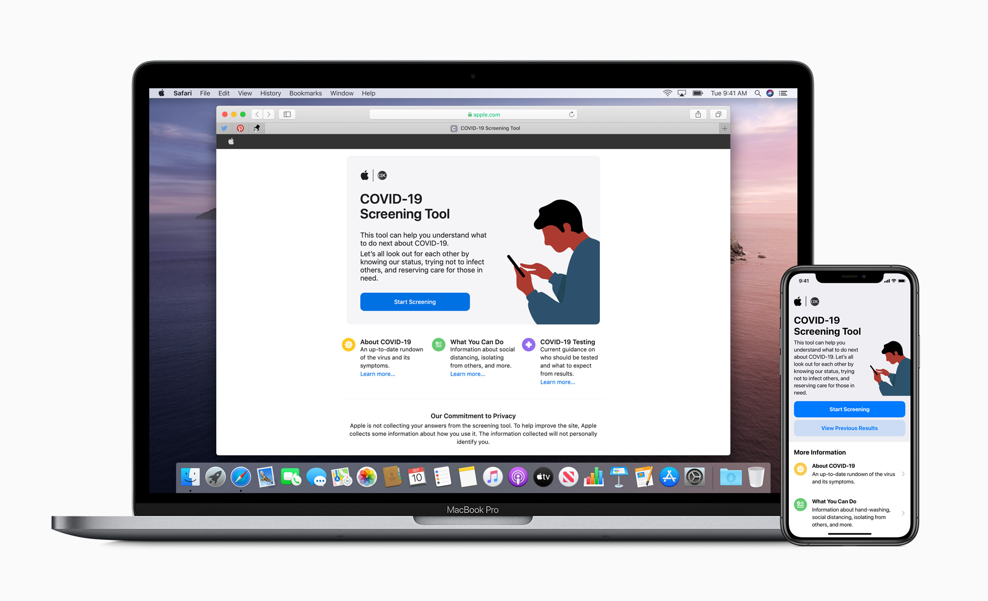 photo of Apple Launches COVID-19 Website and App With Screening Tool and Other Resources image