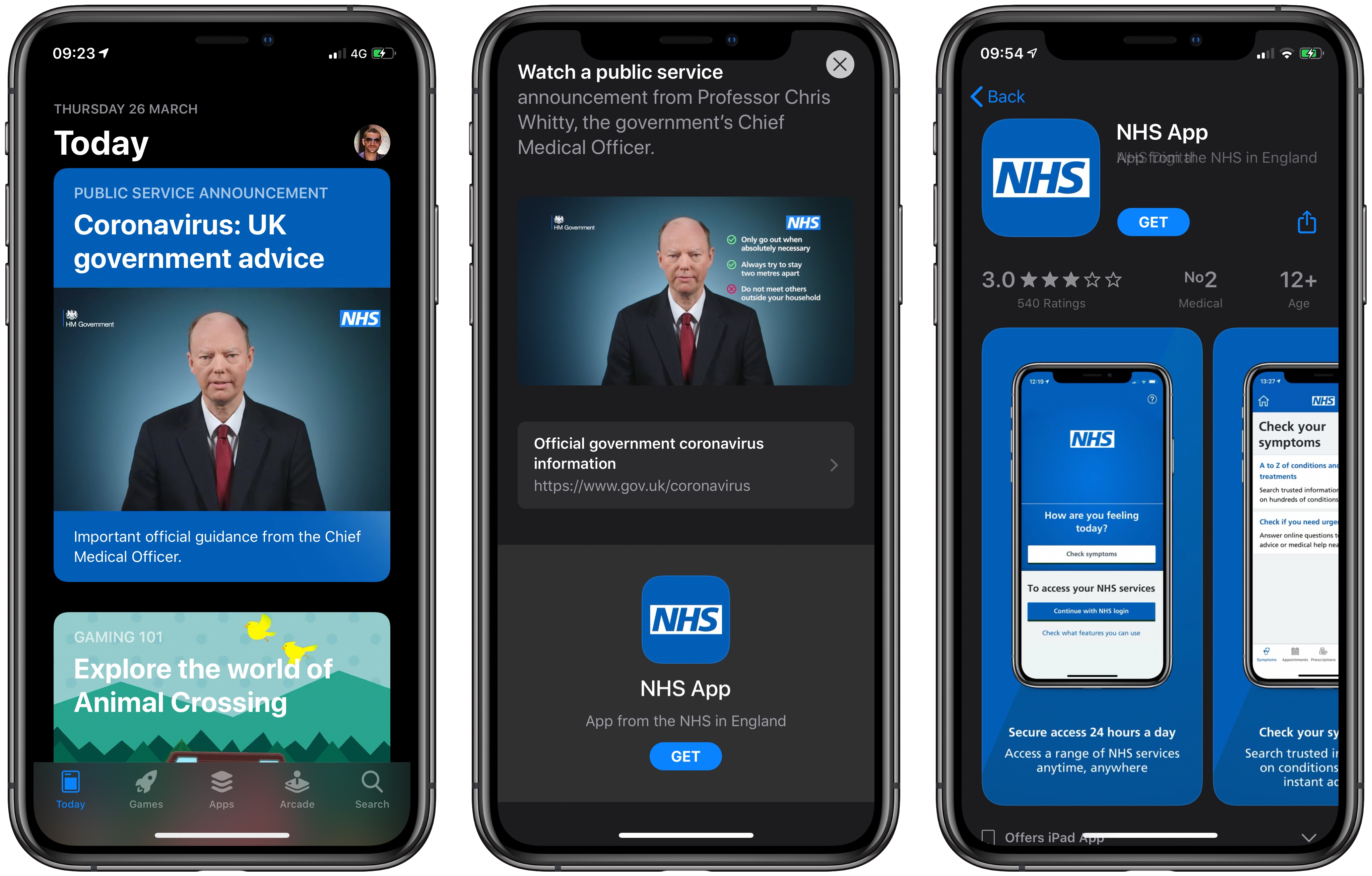 photo of Apple Adds British Government Coronavirus PSA to UK App Store image