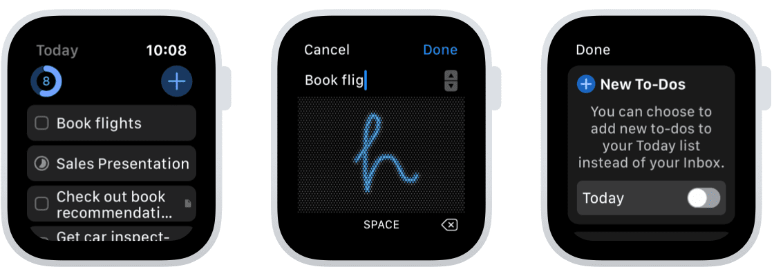 things 3 apple watch new features