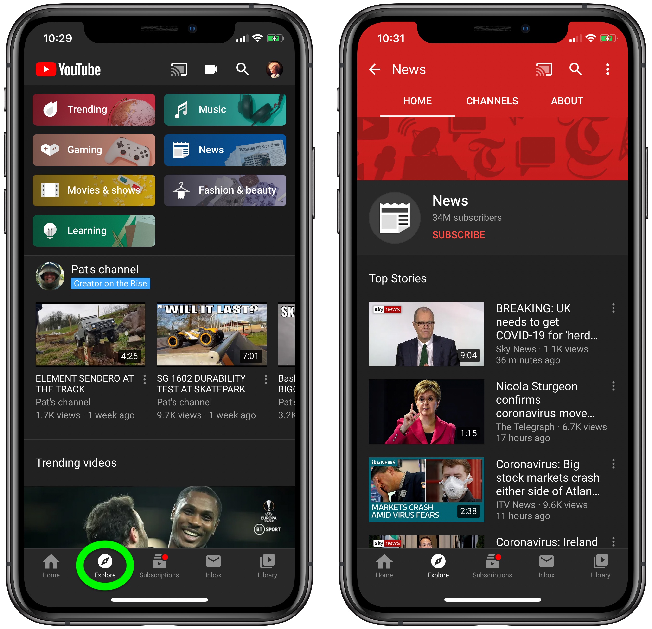 Youtube Rolls Out New Explore Tab To All Users On Mobile Macrumors