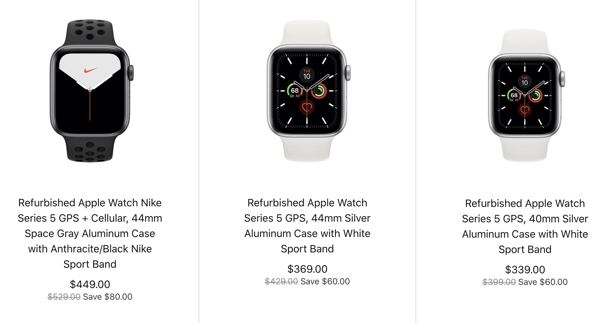 apple watch s4 refurbished