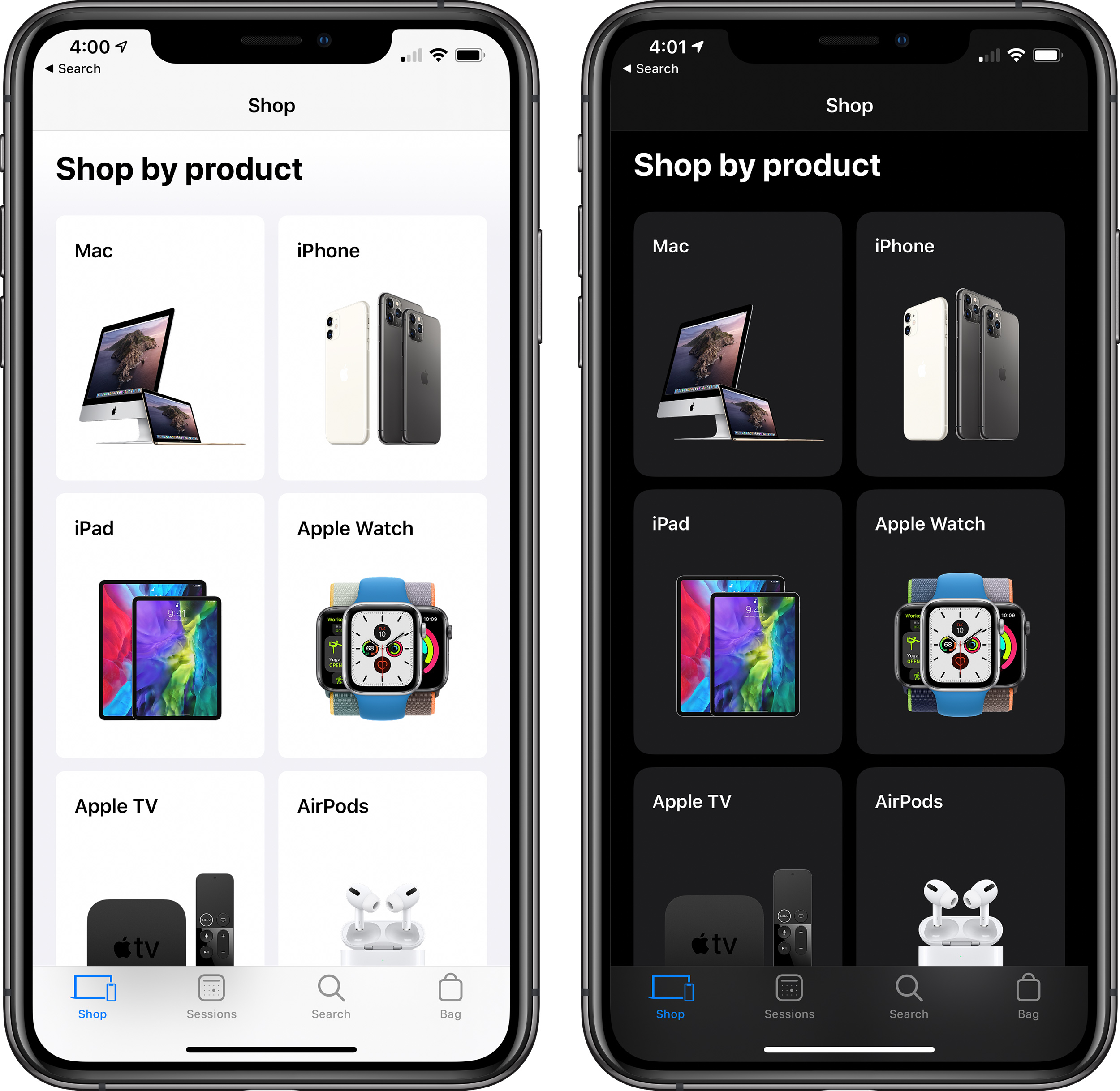 photo of Apple Store App Gains Dark Mode Support image