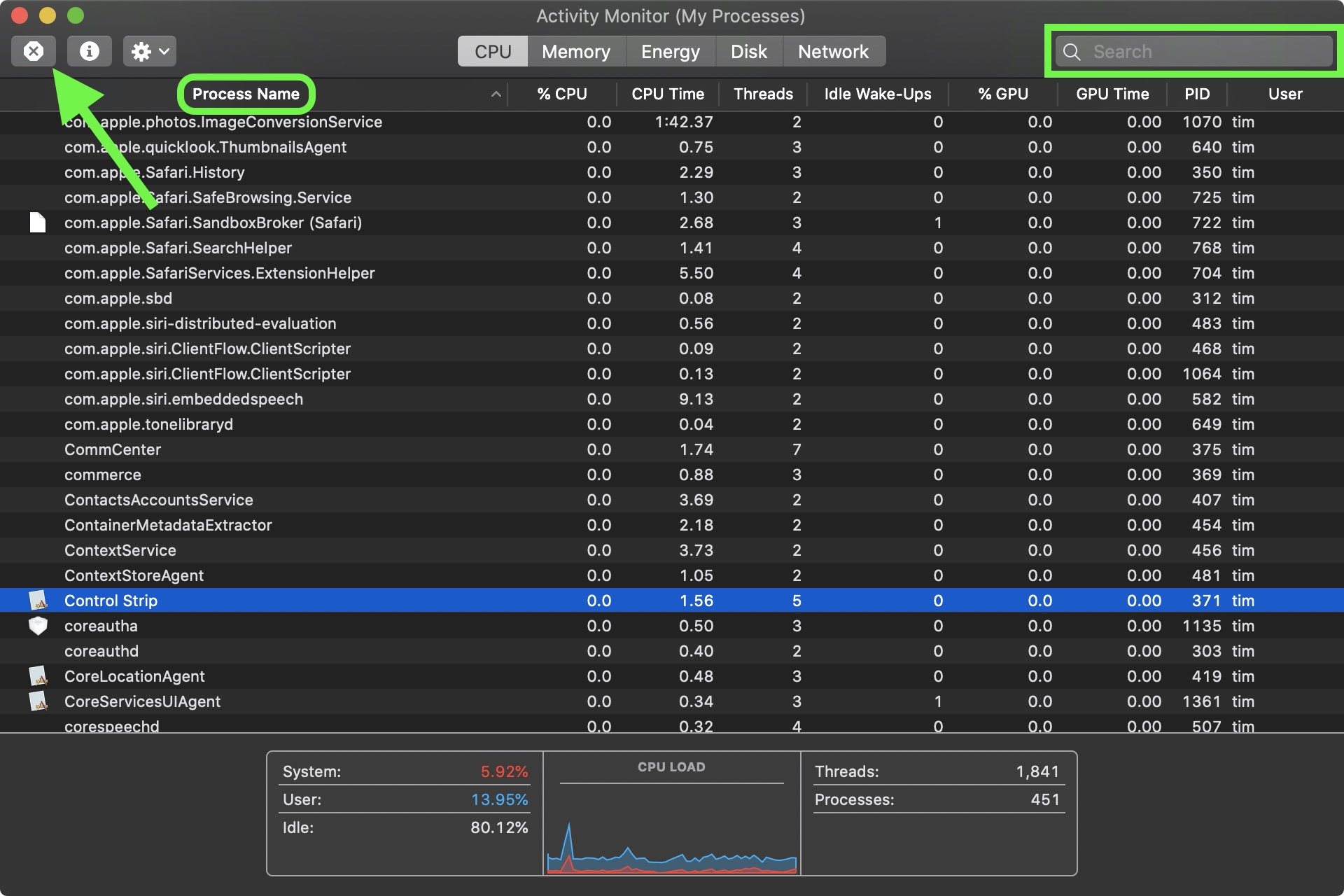 where is task manager for mac