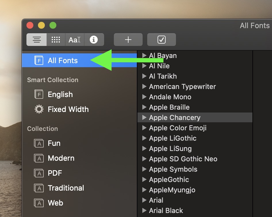 get mac fonts for windows