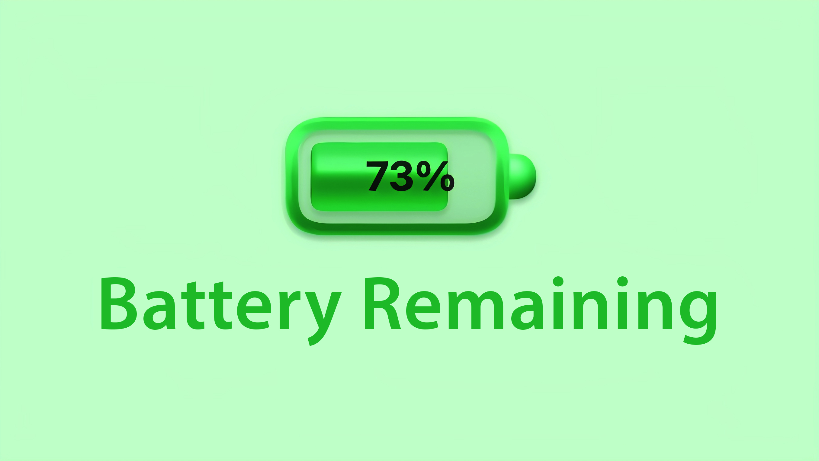 Remaining battery. Battery Mac os icon.