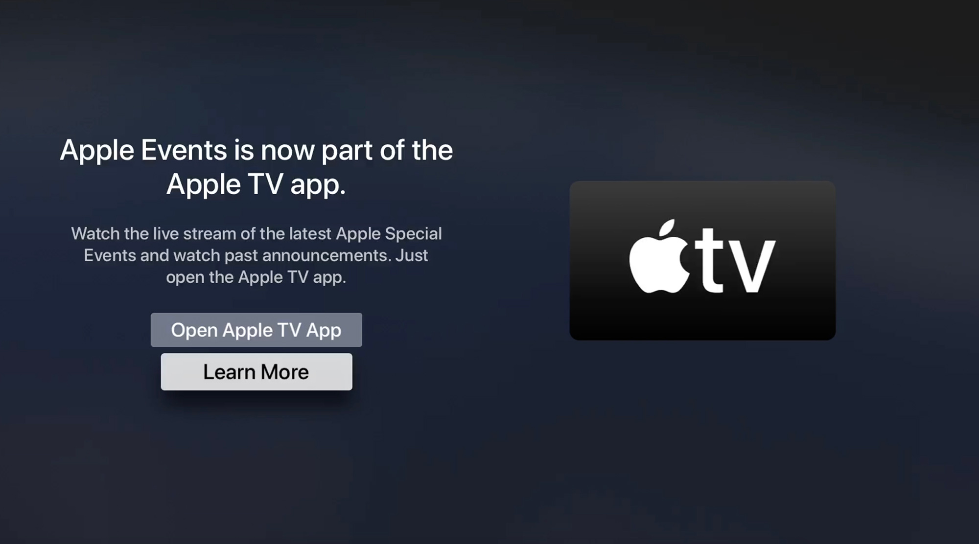 Apple Incorporates tvOS Events App Into Apple TV App Ahead of WWDC.