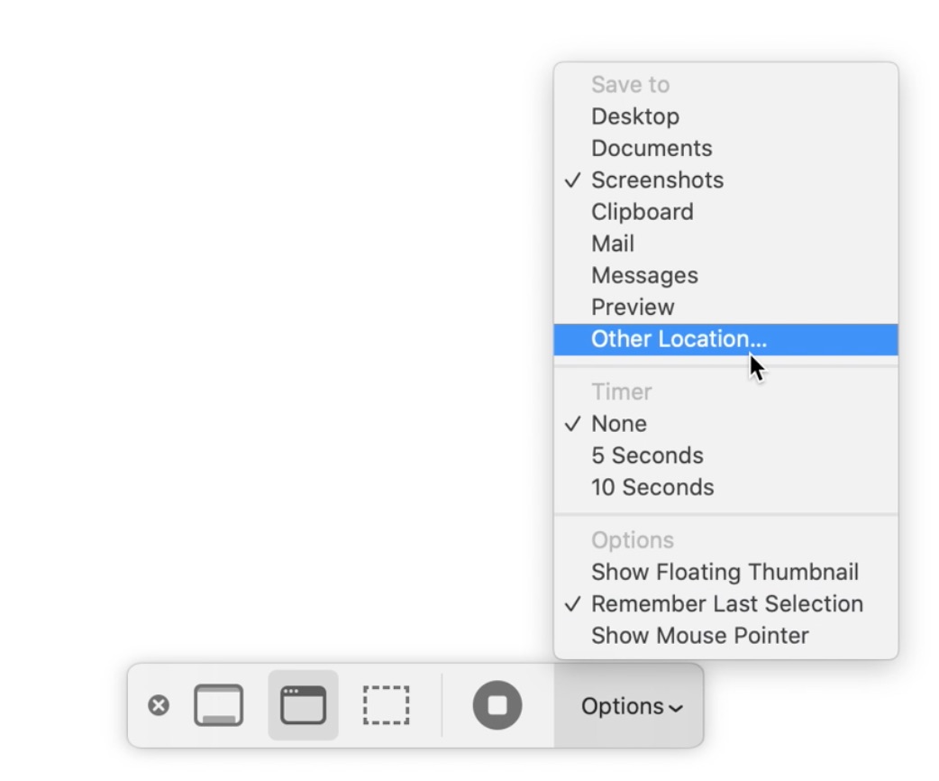 how to automatically save a screenshot to clipboard mac