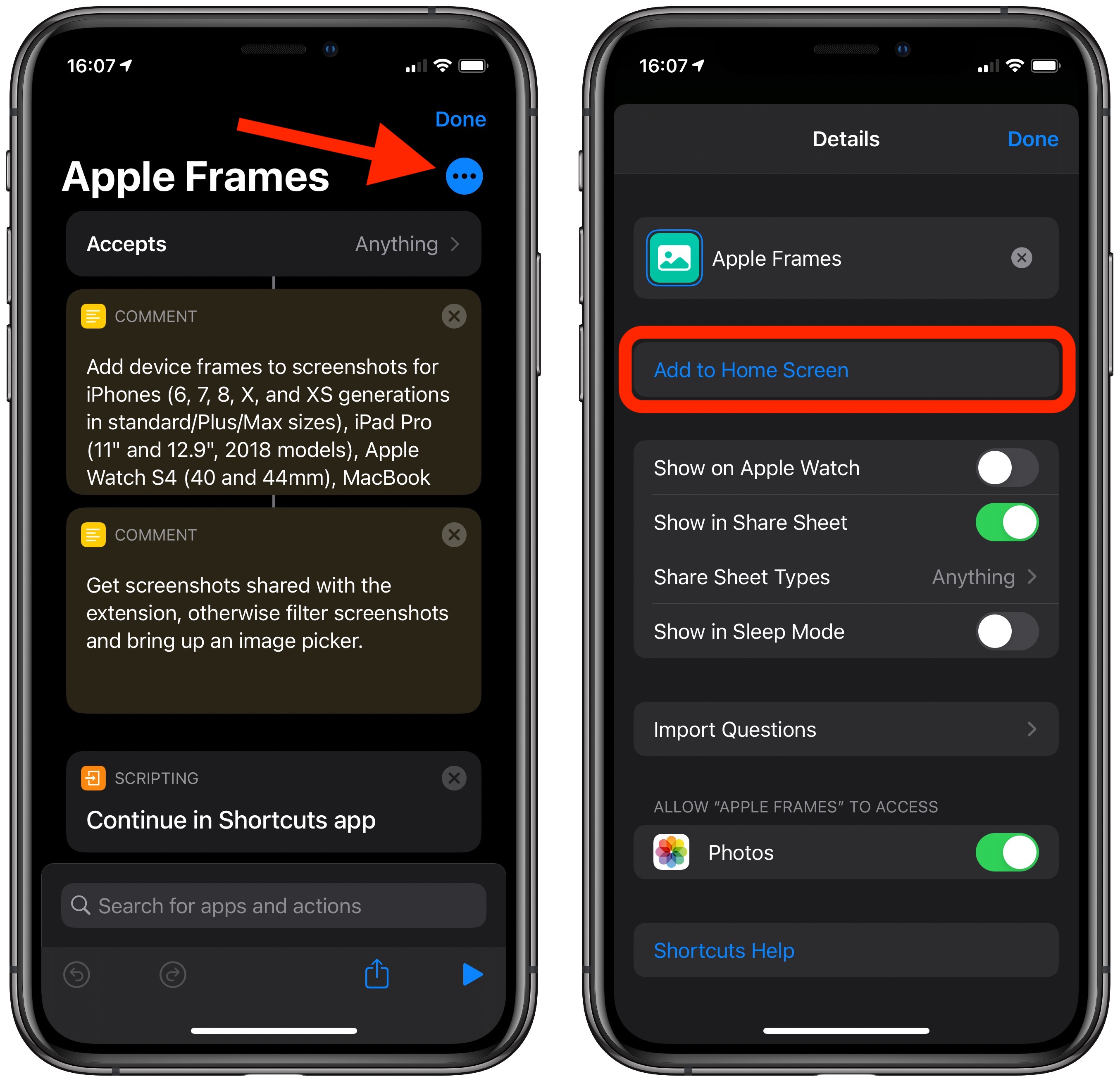 karışıklık Erken yürümek  How to Add a Shortcut From the iOS Shortcuts App to Your Home Screen -  MacRumors
