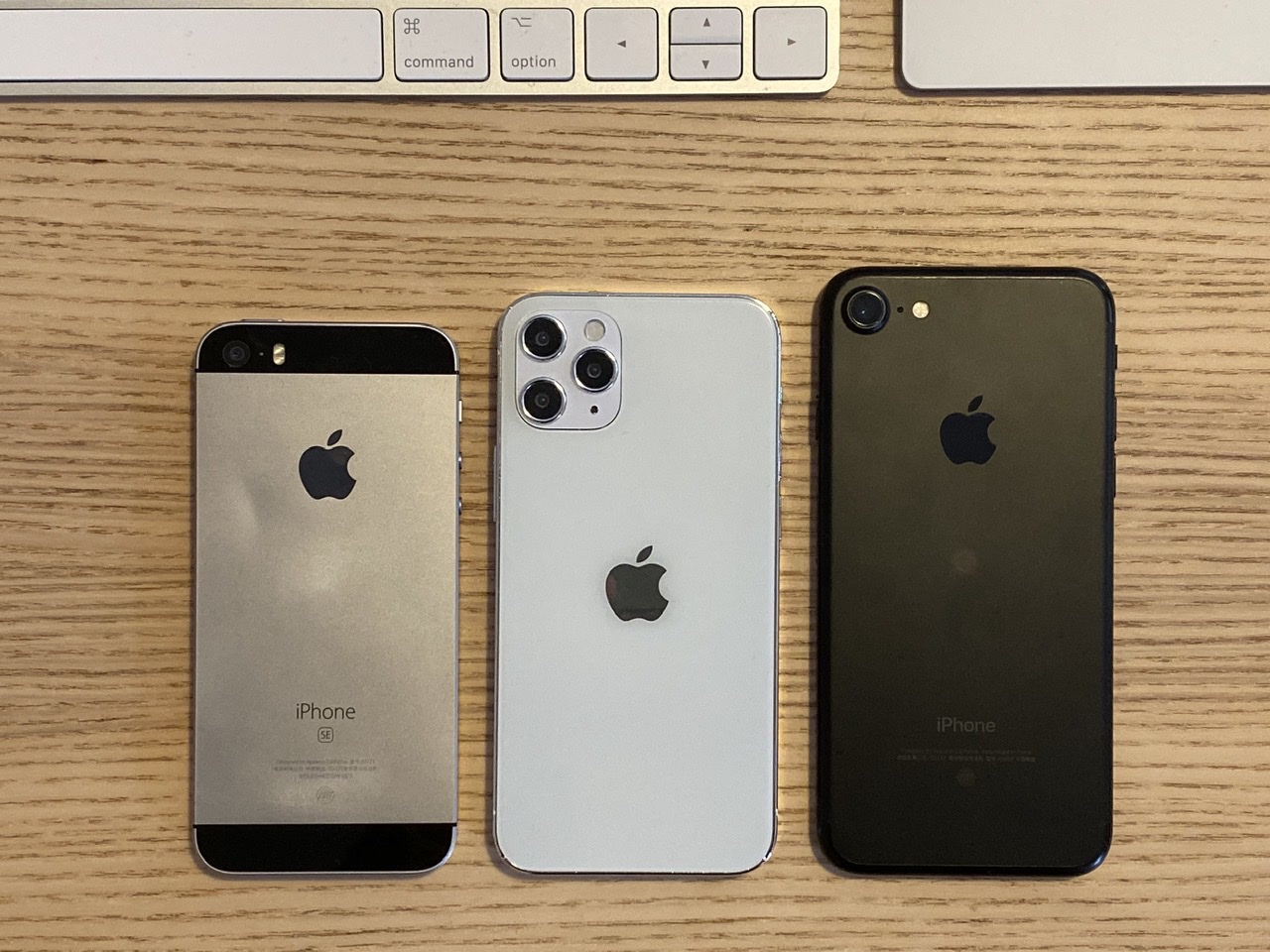 Original iPhone SE, iPhone 7, iPhone 12