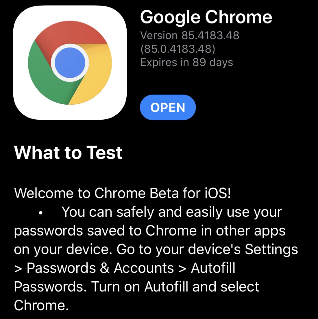 Chrome for iOS Getting Feature That Lets Saved Passwords Be Used in