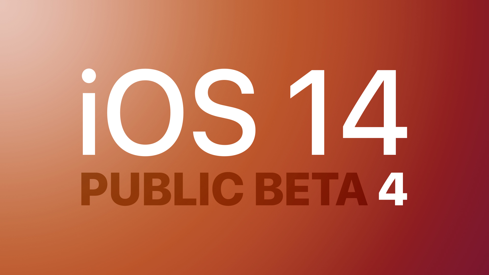 iOS 14 Public Beta 4