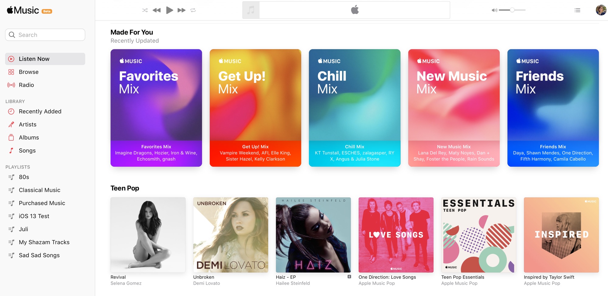 photo of Apple Launches Apple Music Beta Website With iOS 14 Design and 'Listen Now' Tab to Replace 'For You' image