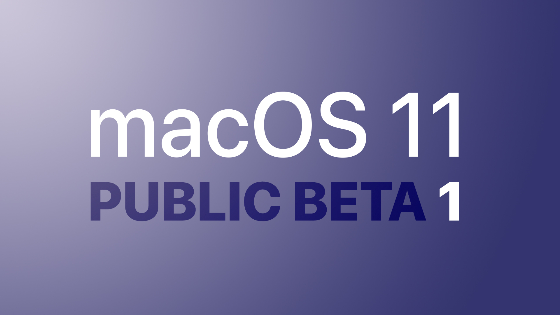 macOS Big Sur Beta 1