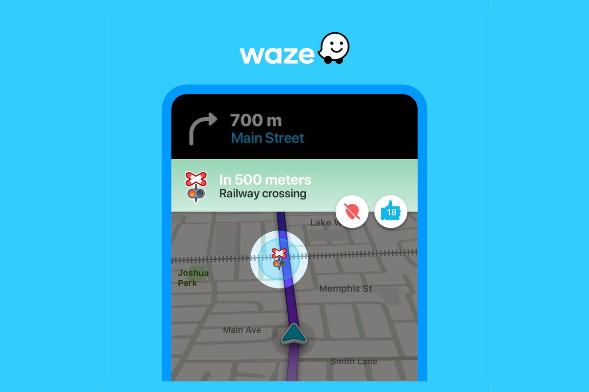 waze railway crossing alert