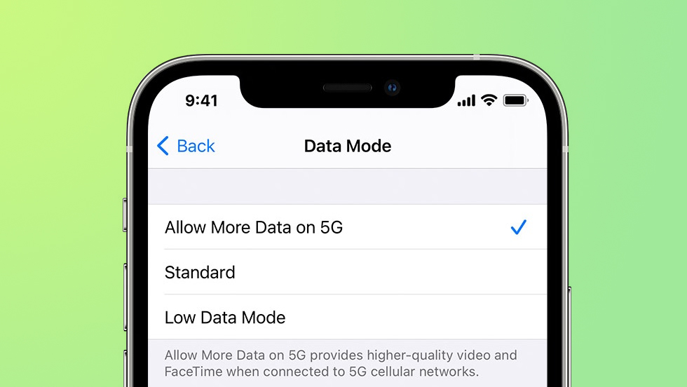 Iphone 12 5g Settings How To Save Data And Battery Macrumors