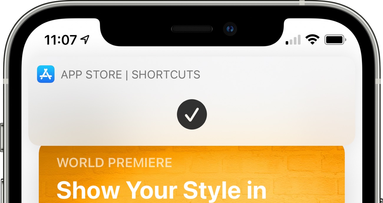 shortcuts home screen banner