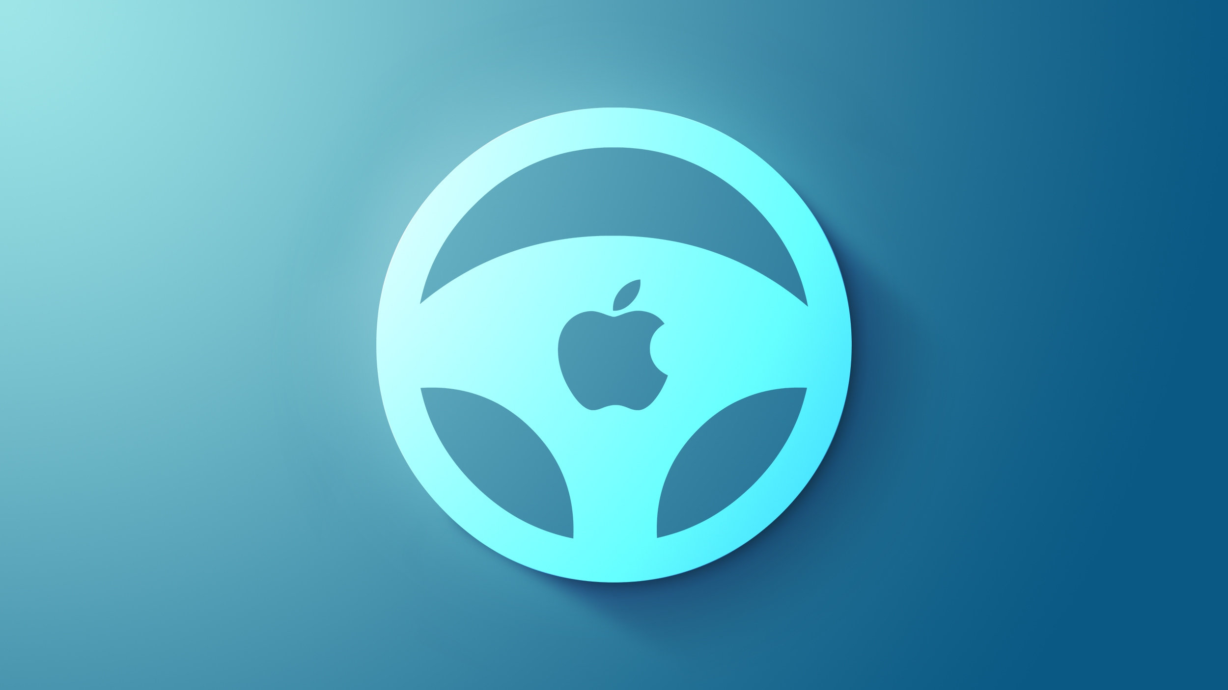 Apple car wheel icon feature blue