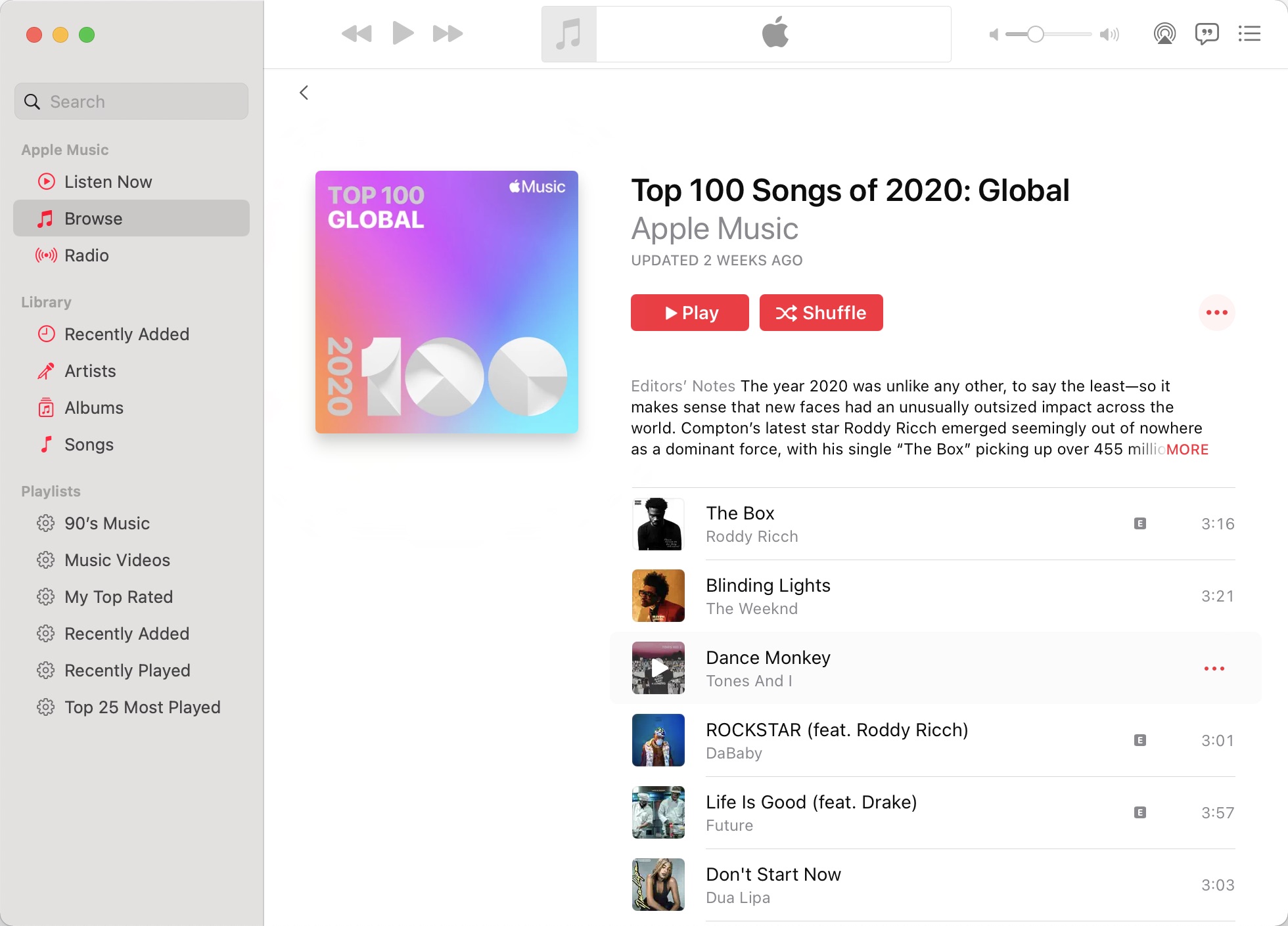 photo of Apple Shares 2020 Apple Music Highlights and Top Charts image