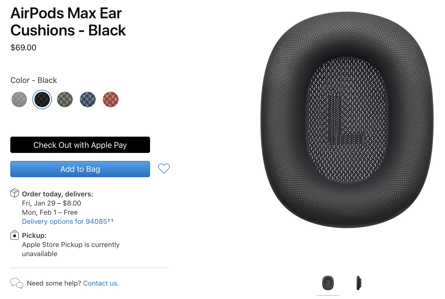 airpods max ear cushions