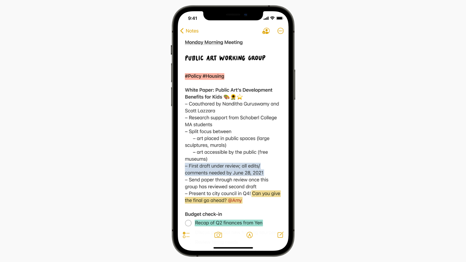 notes ios15