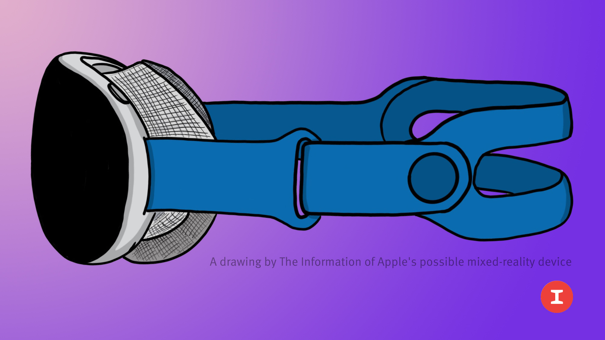 apple mixed reality headset mockup feature purple