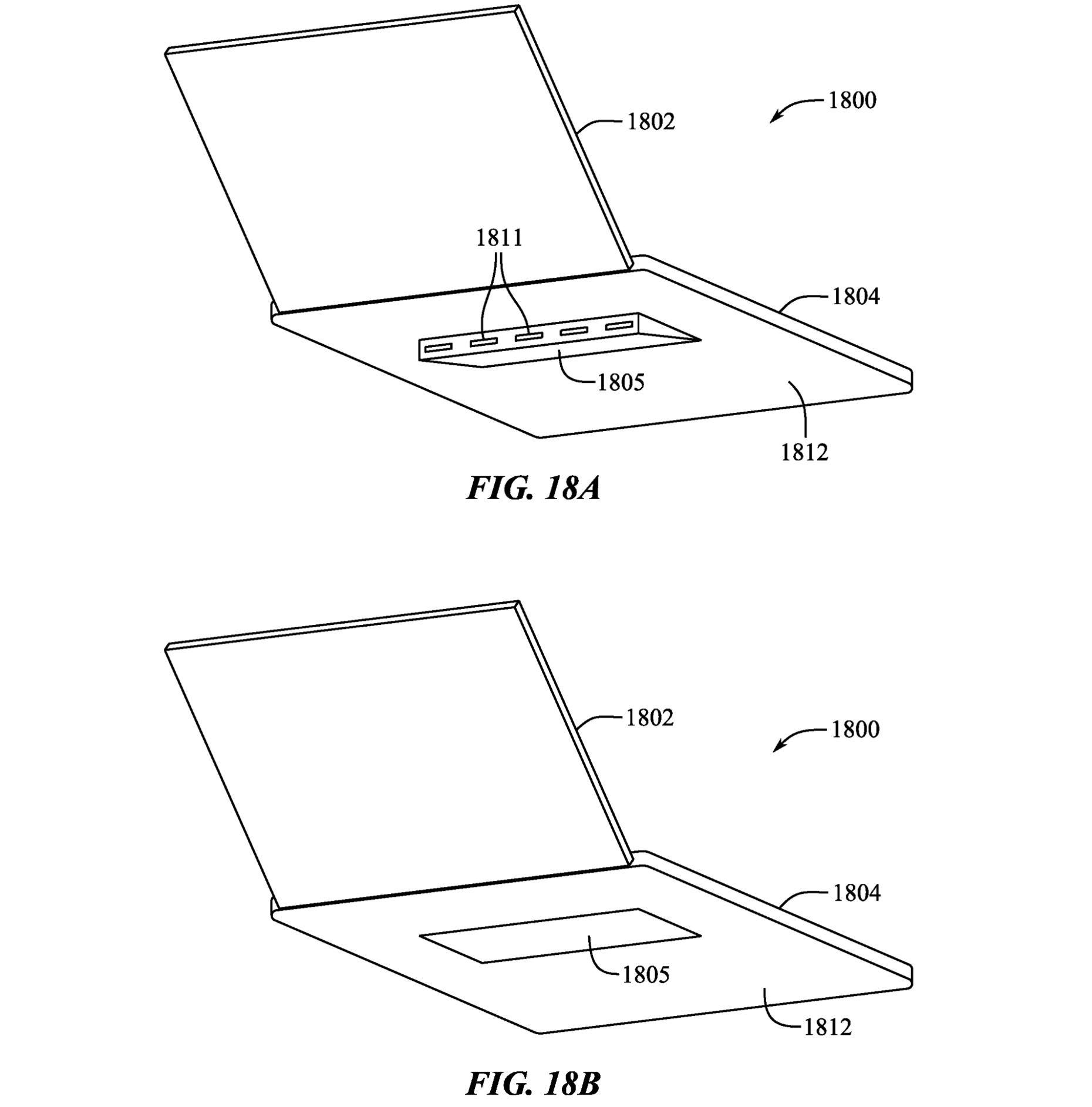 macbook pro deployable feet patent wedge