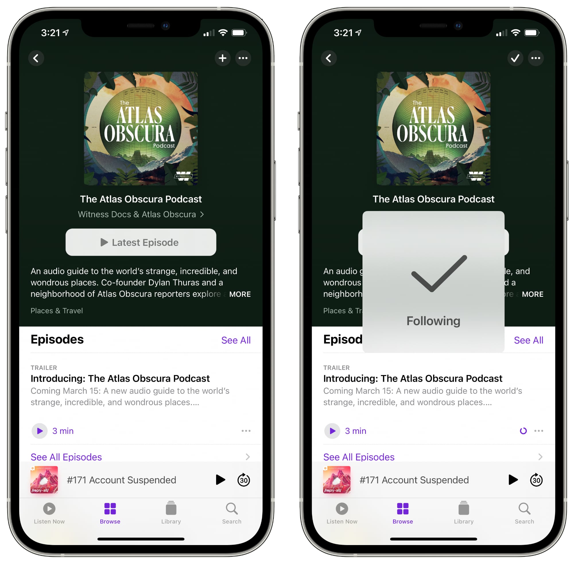 podcast app ios 14 5