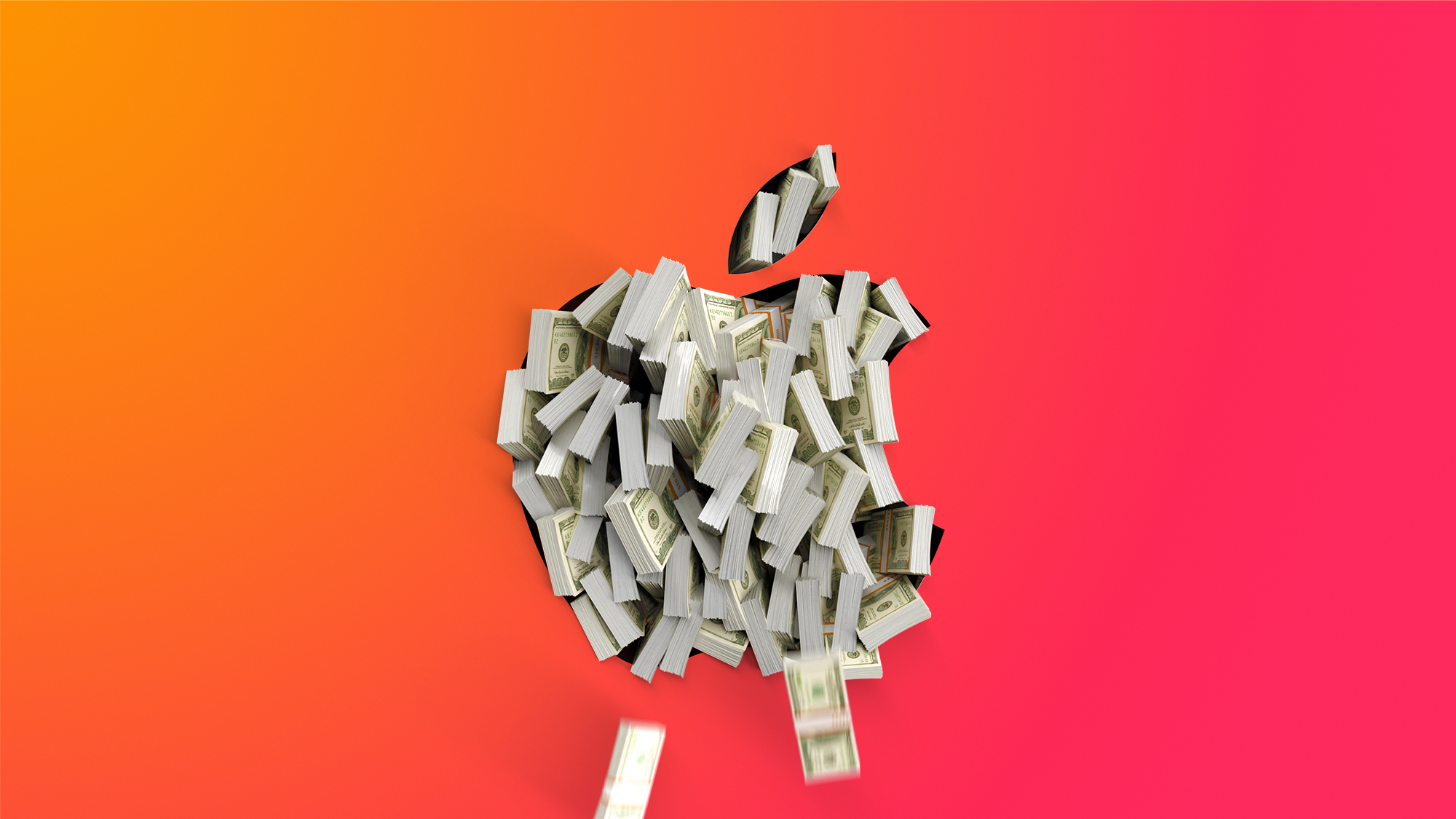 Apple Logo Cash Orange