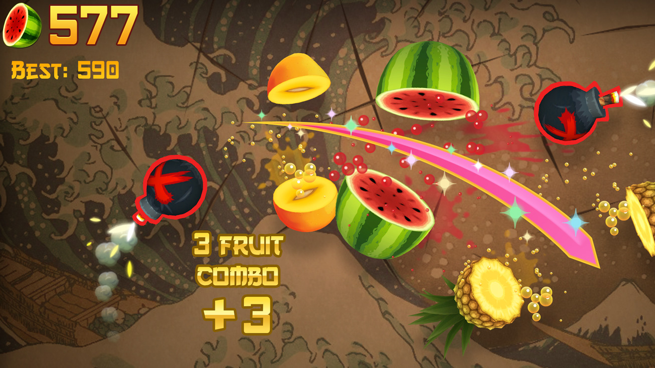 NEW UPDATE ON ANDROID! FRUIT NINJA CLASSIC! TO @StangToonsPicturesInc!  OUTSIDE OF APPLE ARCADE! 