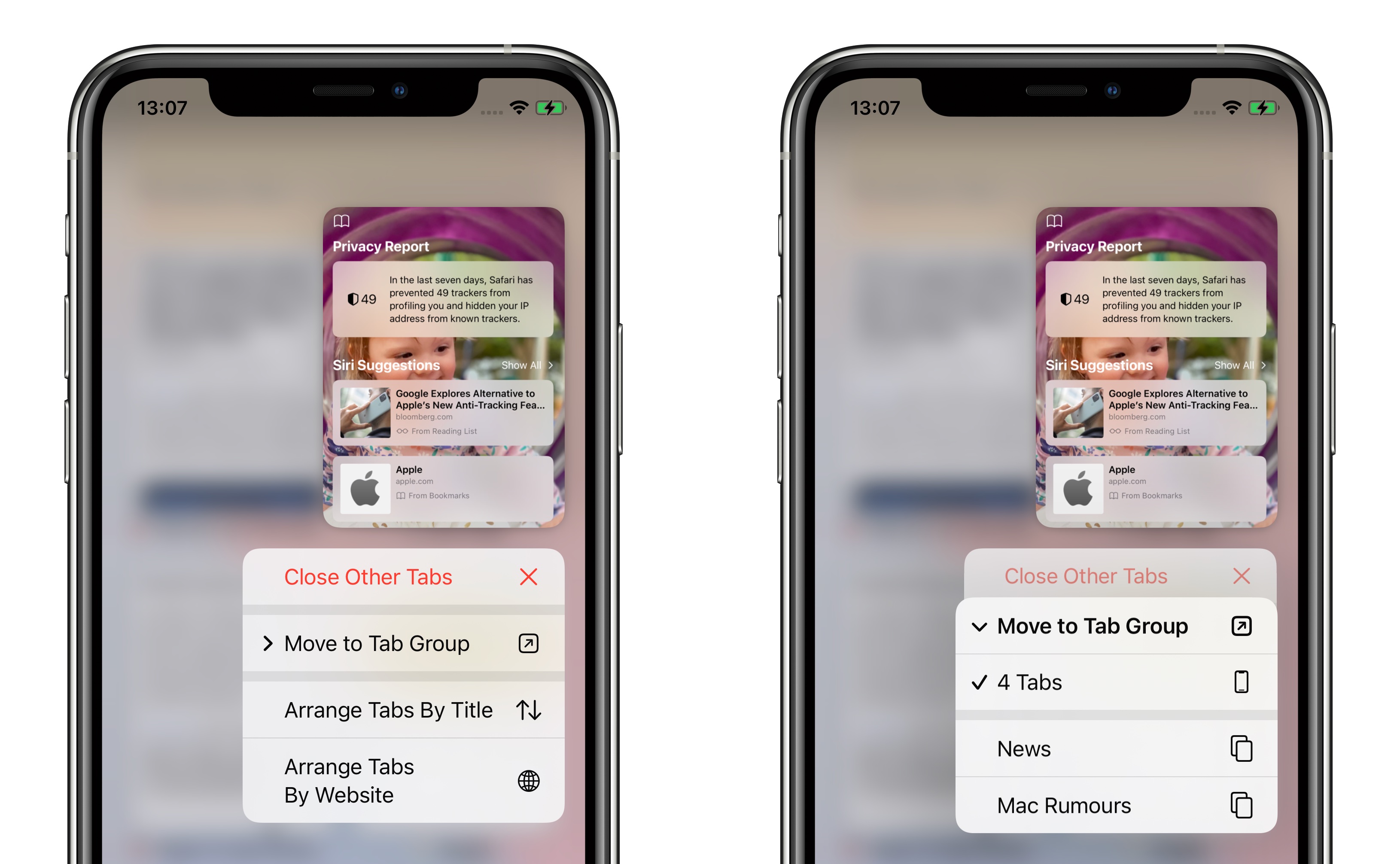 Ответы по фото которые есть iOS 15: Check Out Safari's New Tab Bar, Tab Groups, and Tab Switcher MacRumors F