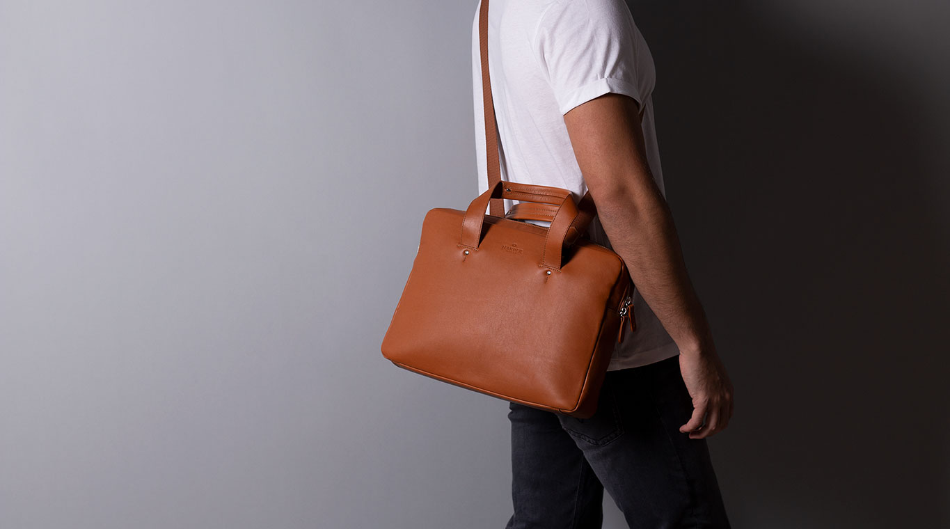 Harber London Everyday Leather Briefcase 4