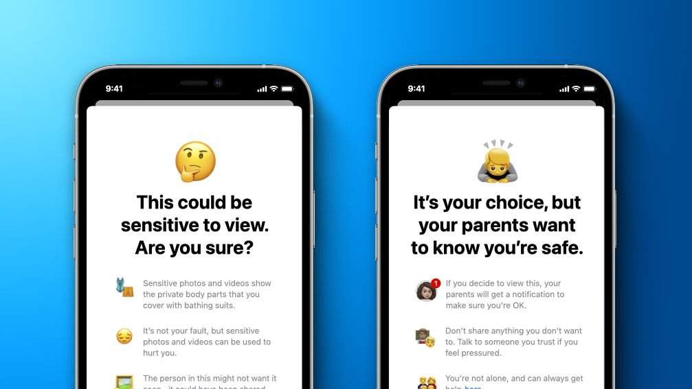 photo of Apple's Communication Safety Features for Kids Added in iOS 15.2 Beta image