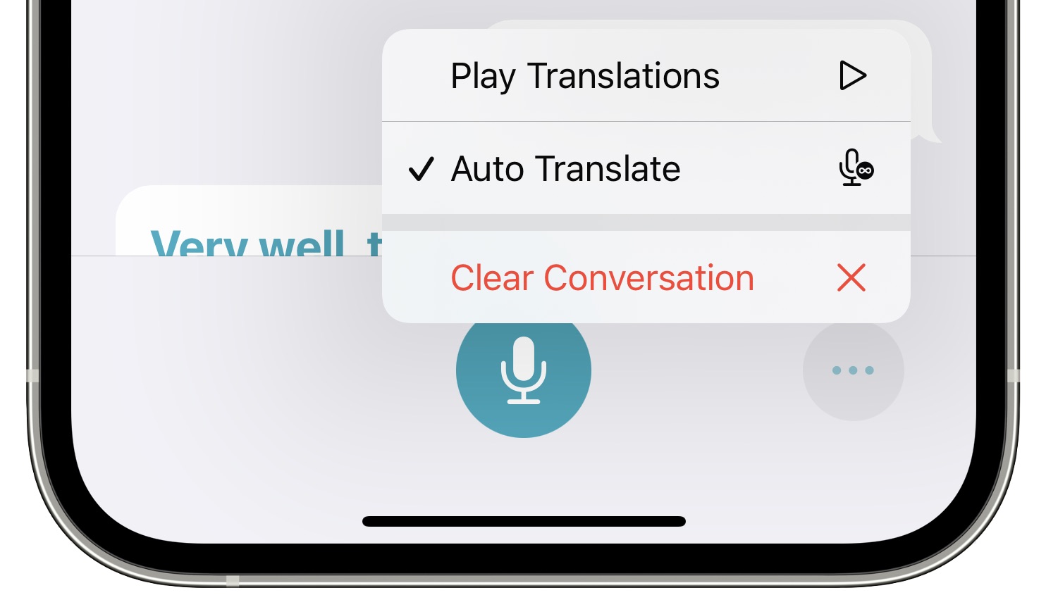 translate ios 15 auto translate