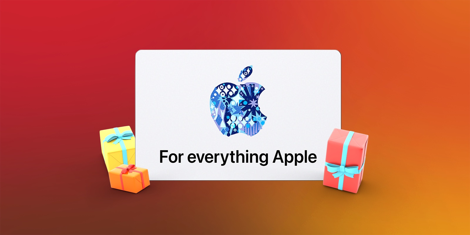 apple gift card new red holiday