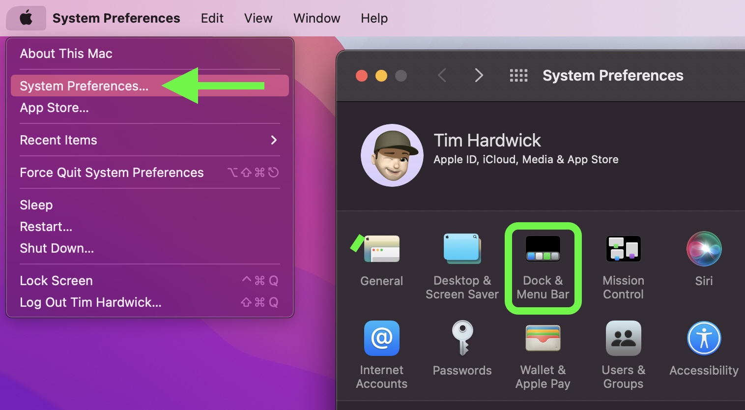 how to always show the menu bar on mac