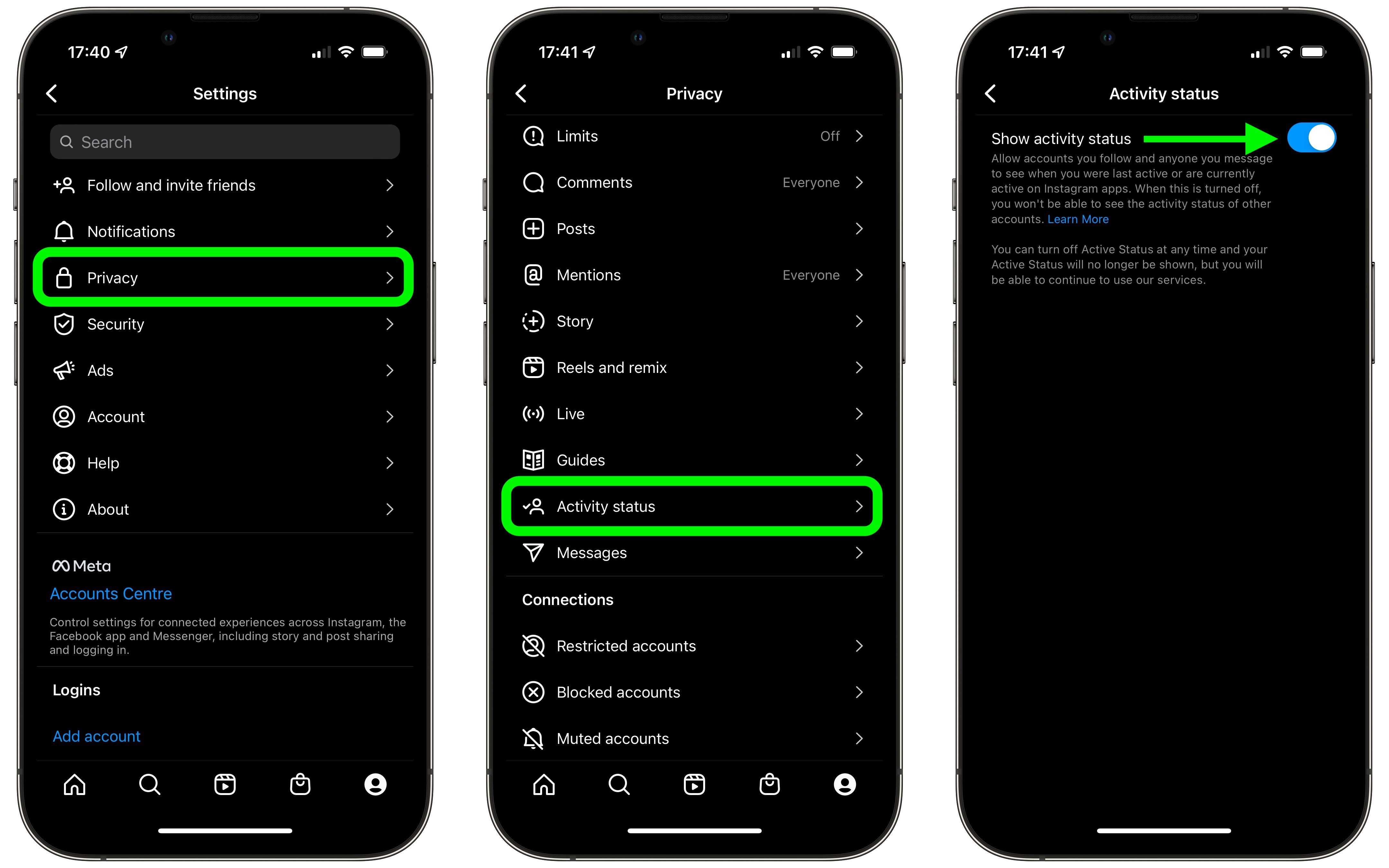 How to hide online status on instagram in 2022 TechStory