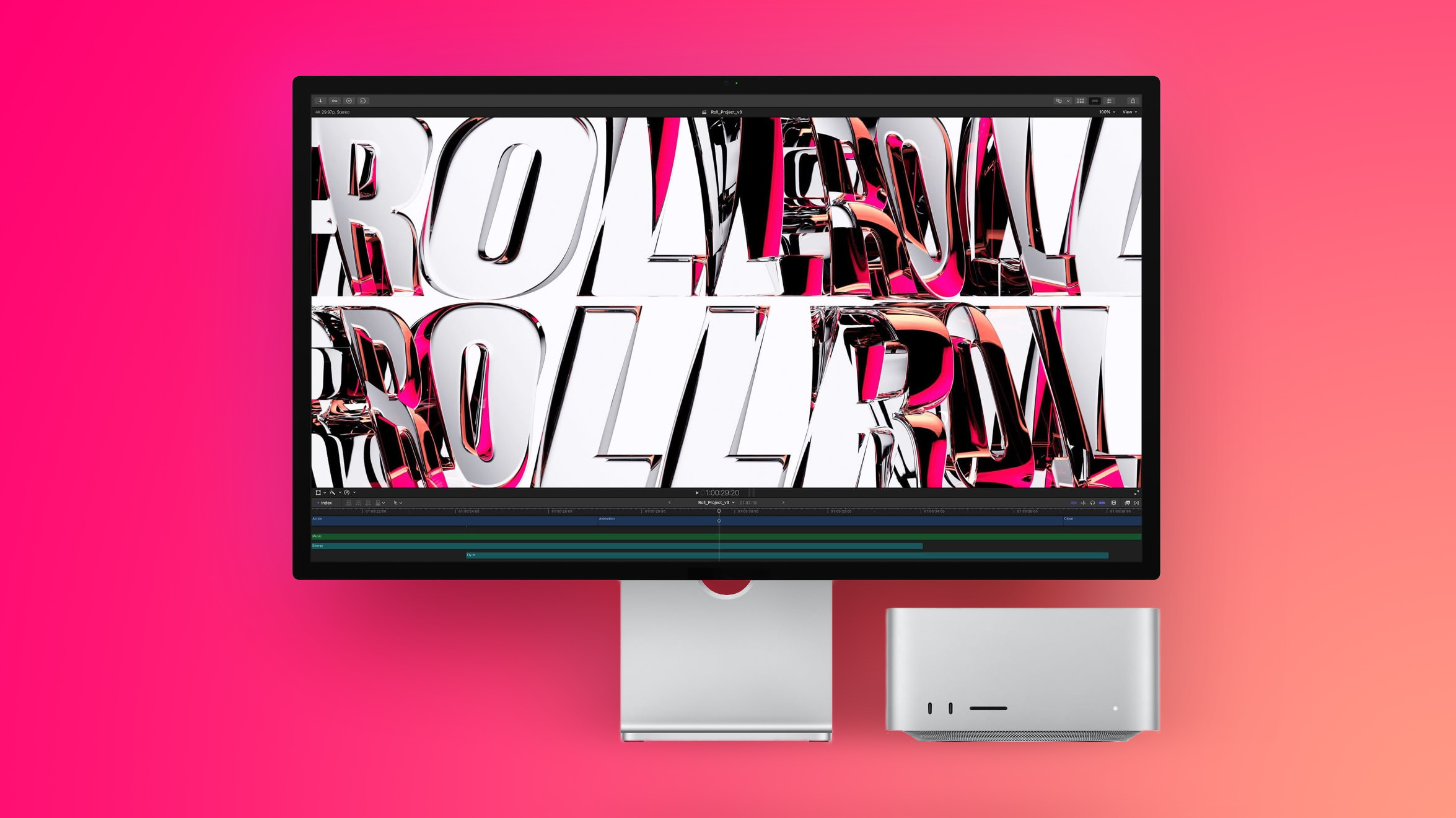 Mac Studio Display Feature Pink