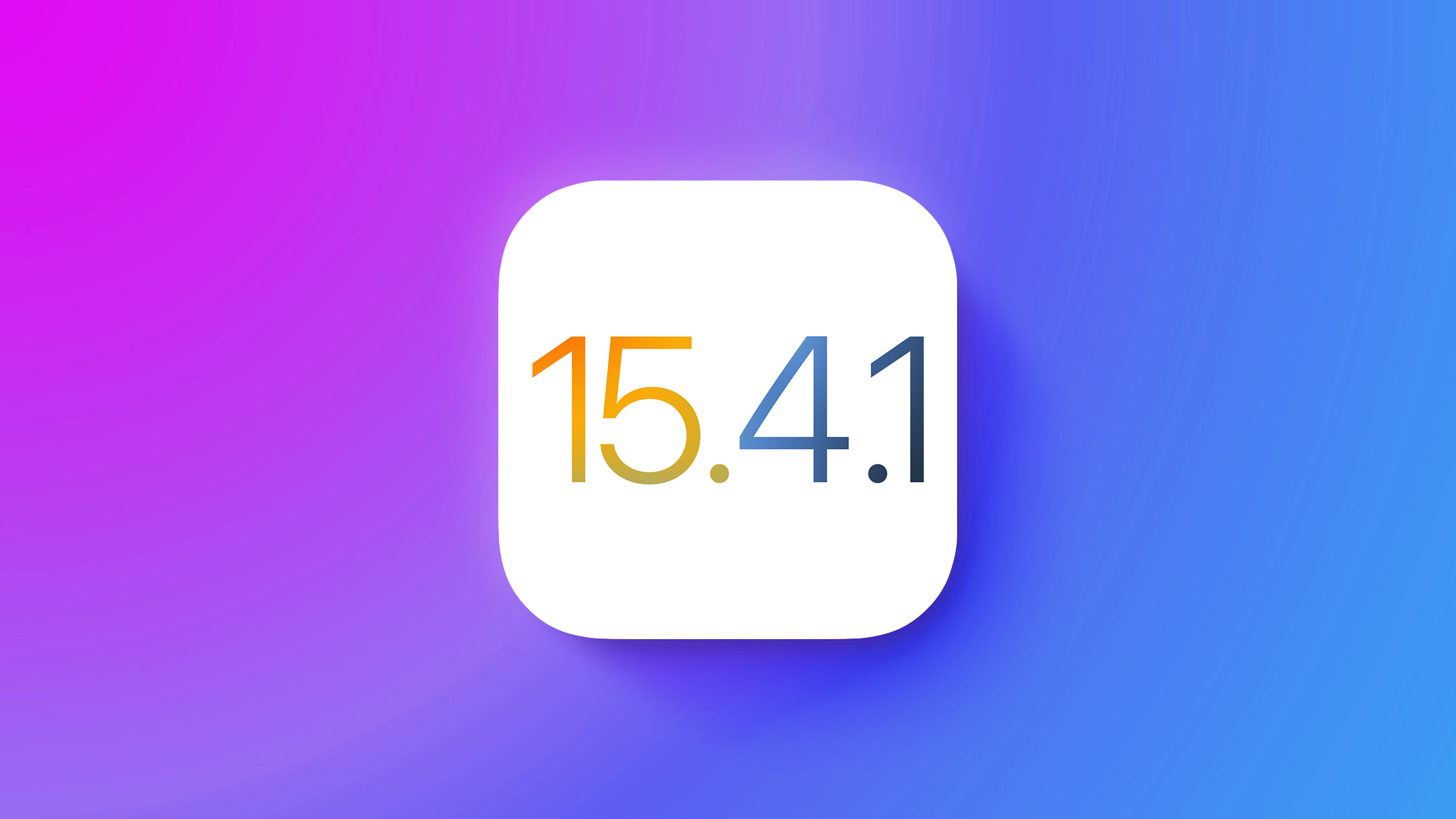 Apple Stops Signing iOS 15.4 Following iOS 15.4.1 Release, Downgrading No Longer Possible