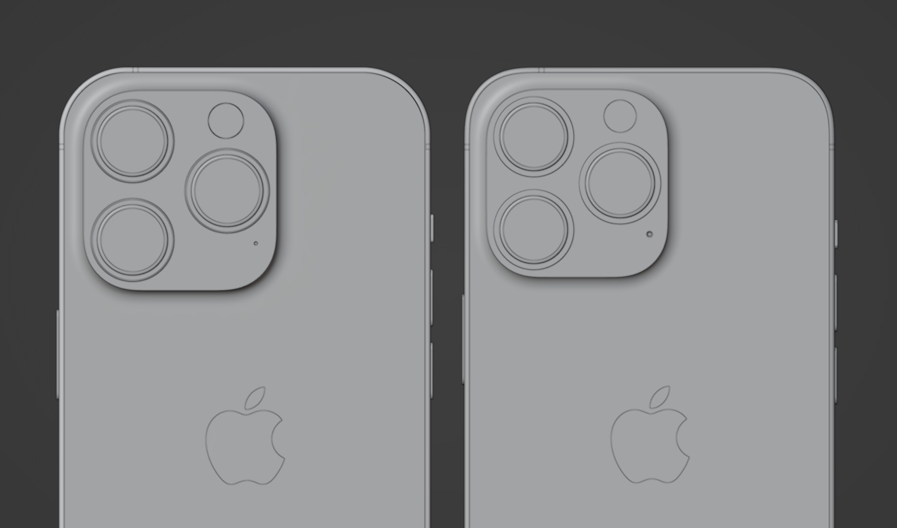 iphone 13 pro and 14 pro render rear