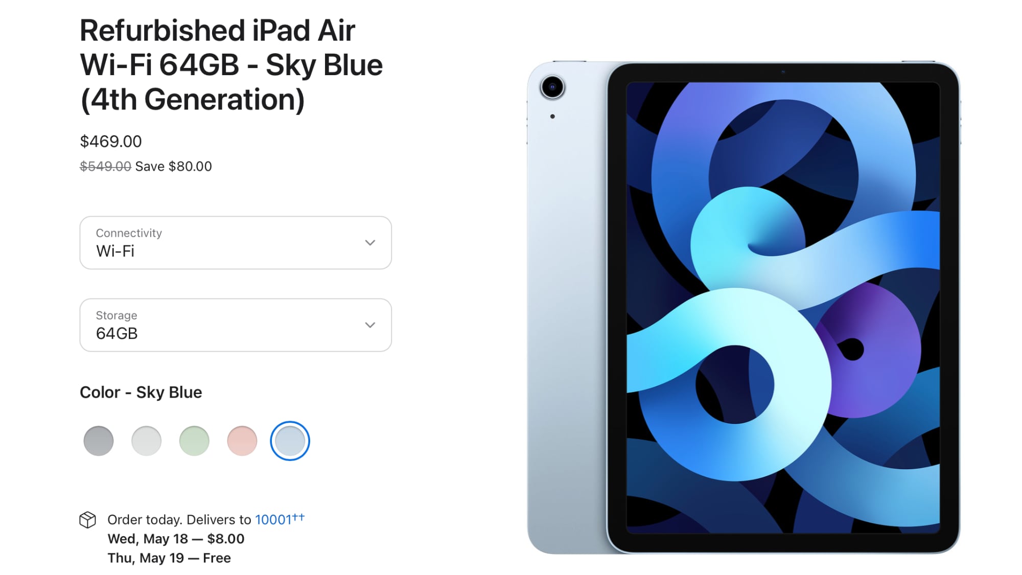 Apple Now Offering Refurbished 2020 iPad Air 4 Models