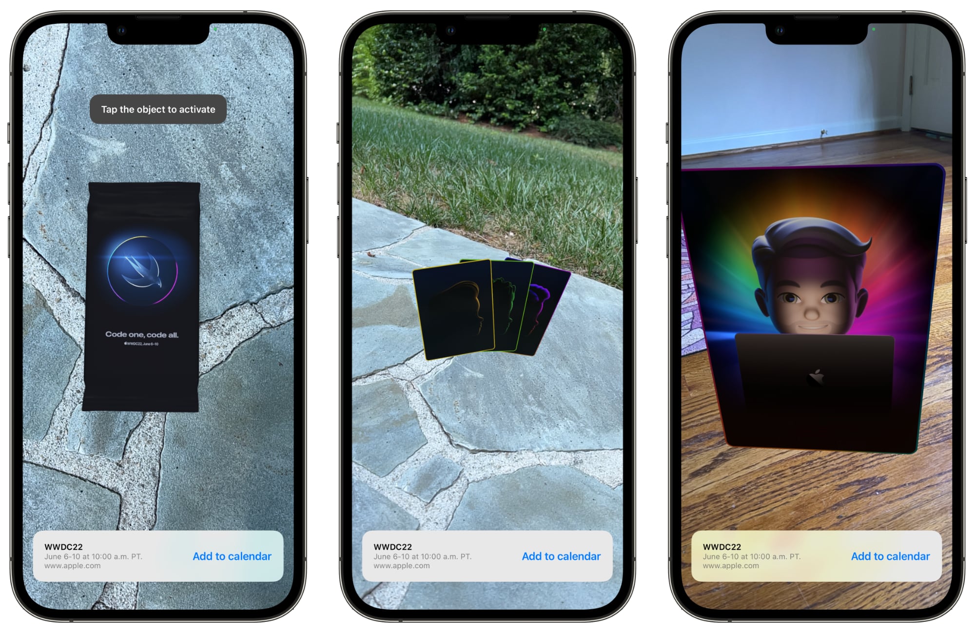 Apple’s WWDC 2022 Event Page Features Animated AR Trading Cards