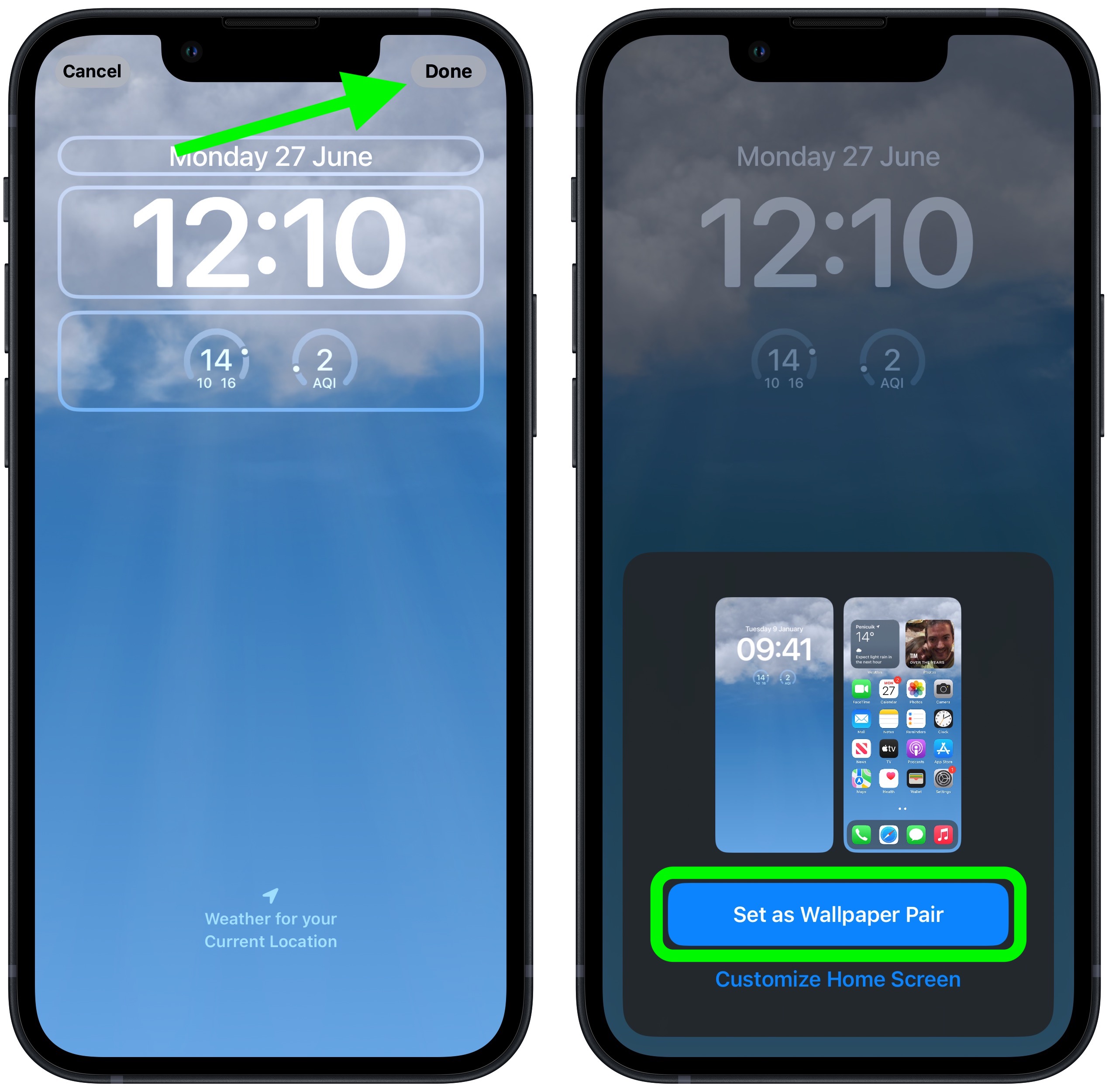iOS 16: How to Set a Dynamic Weather Lock Screen Wallpaper - MacRumors