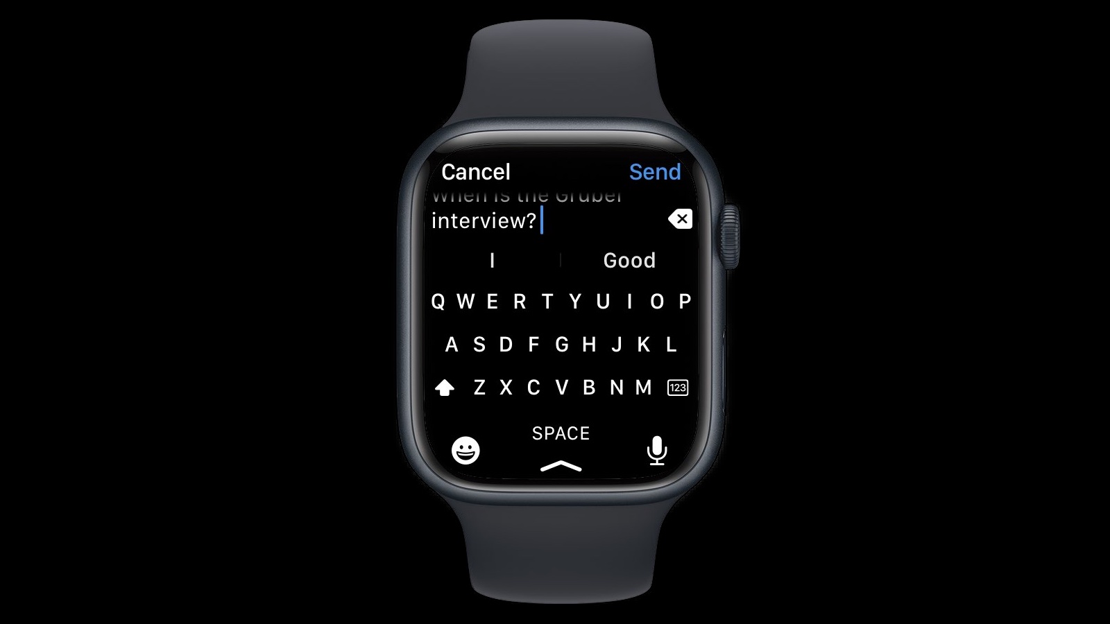 watchOS 9 Expands QuickType Keyboard Feature to Apple Watch Series 7