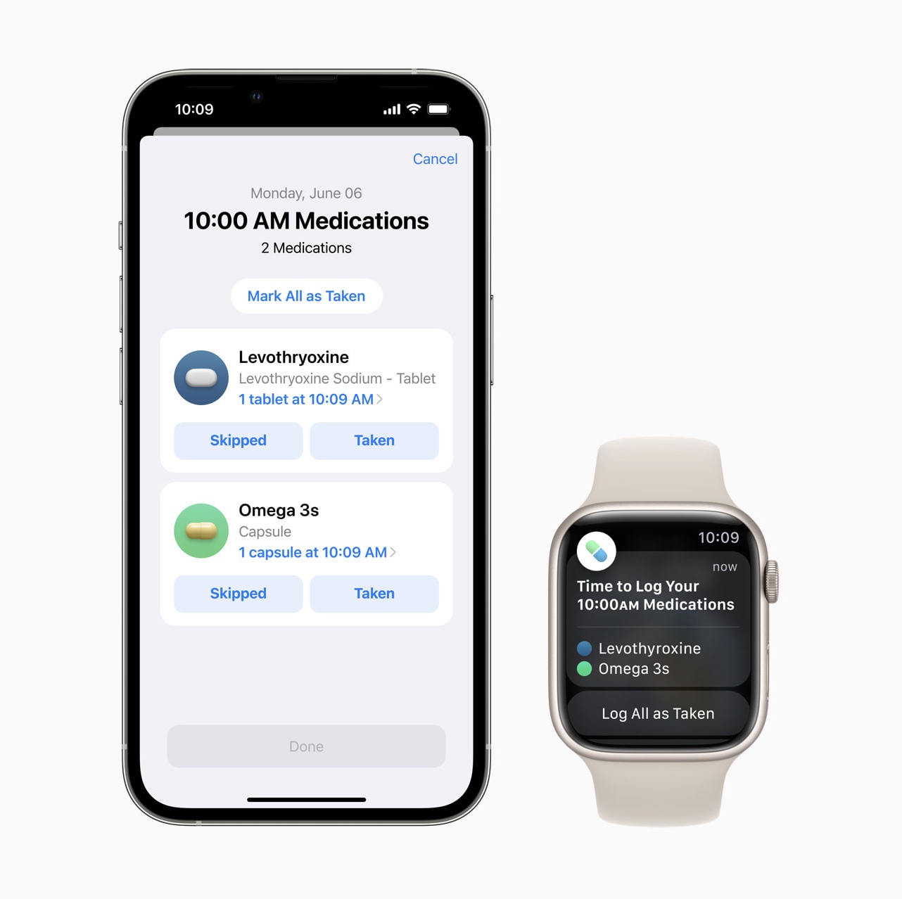 watchos 9 meds