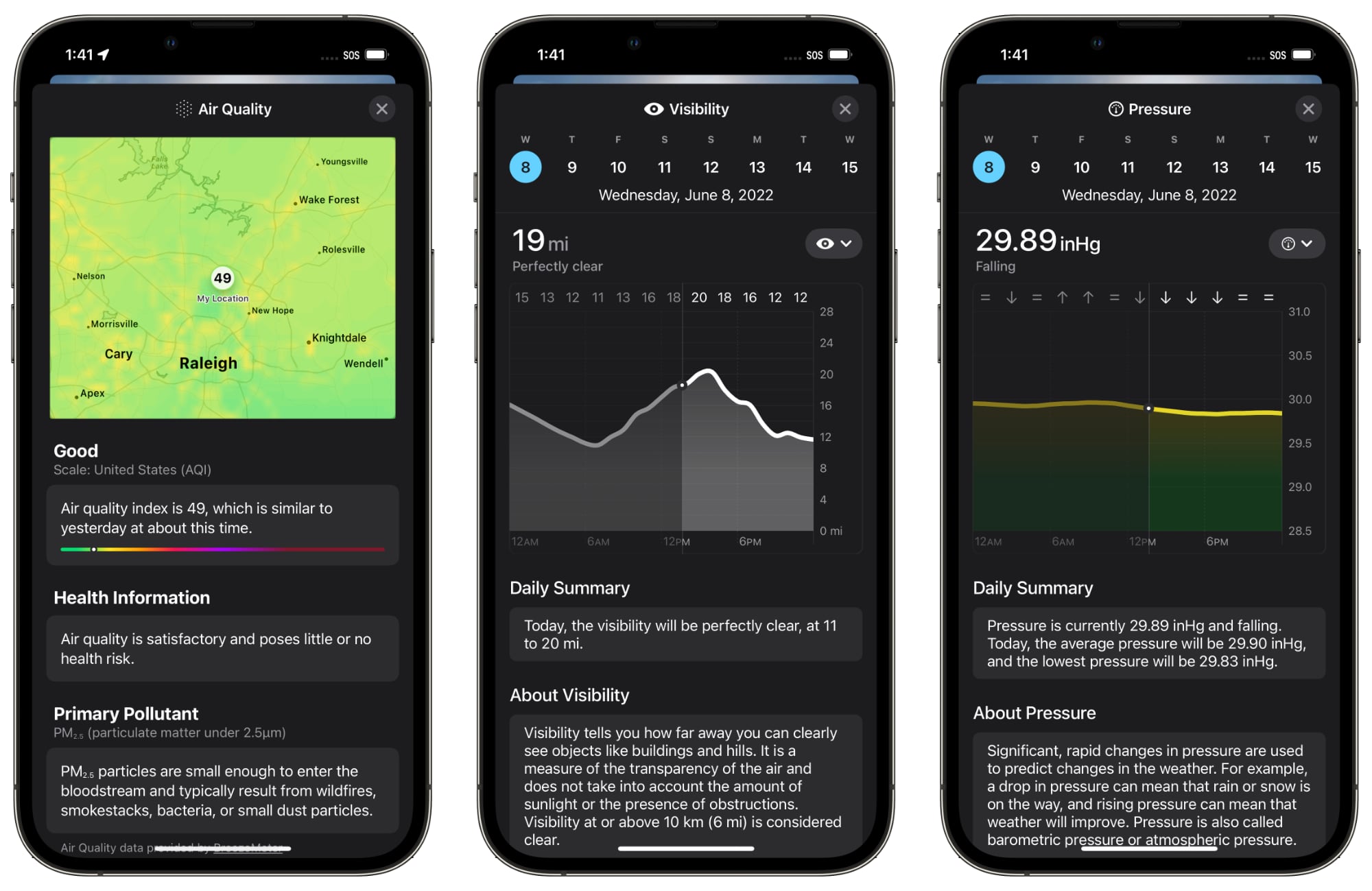 Приложение погода ios