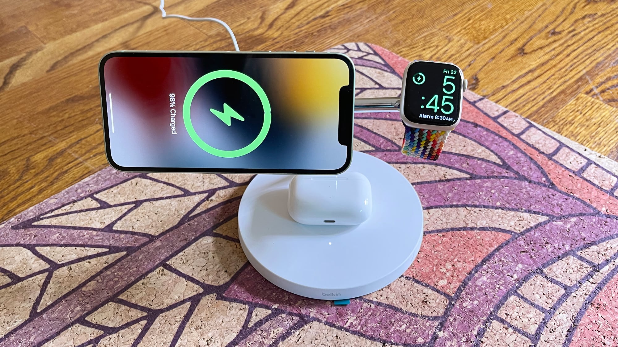 Belkin BOOST↑CHARGE PRO 3-in-1 Wireless Charger with MagSafe 15W WIZ017  USED! 745883836598